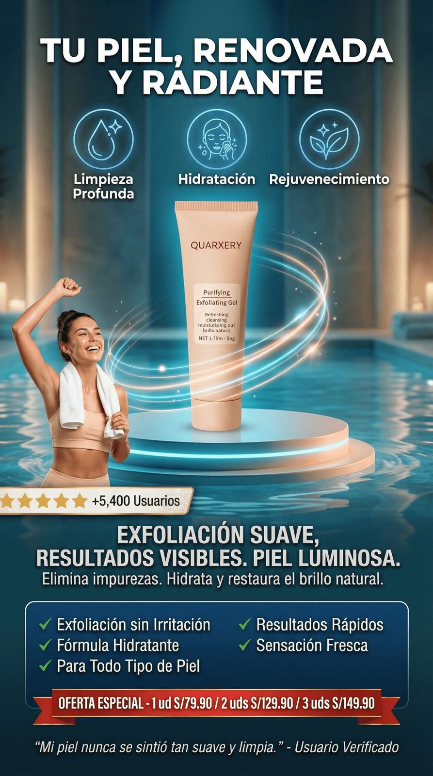 GEL EXFOLIANTE QUARXERY